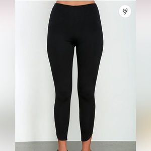 Black Leggings with Mesh Sides - Size Small